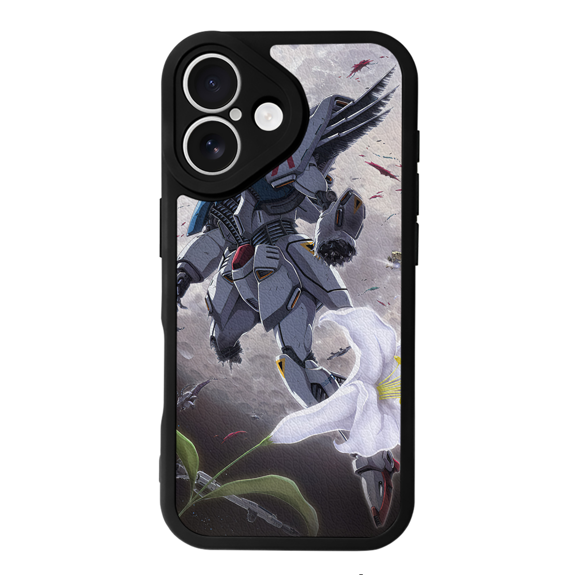 （画像用） 機動戦士ガンダム Mobile Suit Gundam 【iPhone 16シリーズ対応】シリコンスマホケース（レザー調） 材質：シリコン